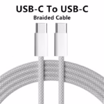 USB-C / Lightning Charging Cable Braided